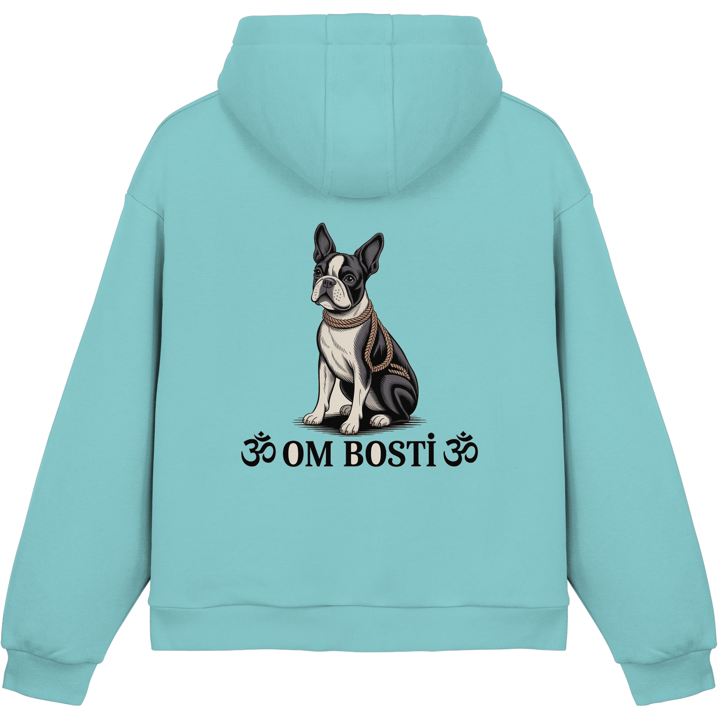 CANIS ATELIER „OM BOSTI“ Hoodie – Drop 01 (Backprint + Left Chest) - Fluffy Boxcut Hoodie