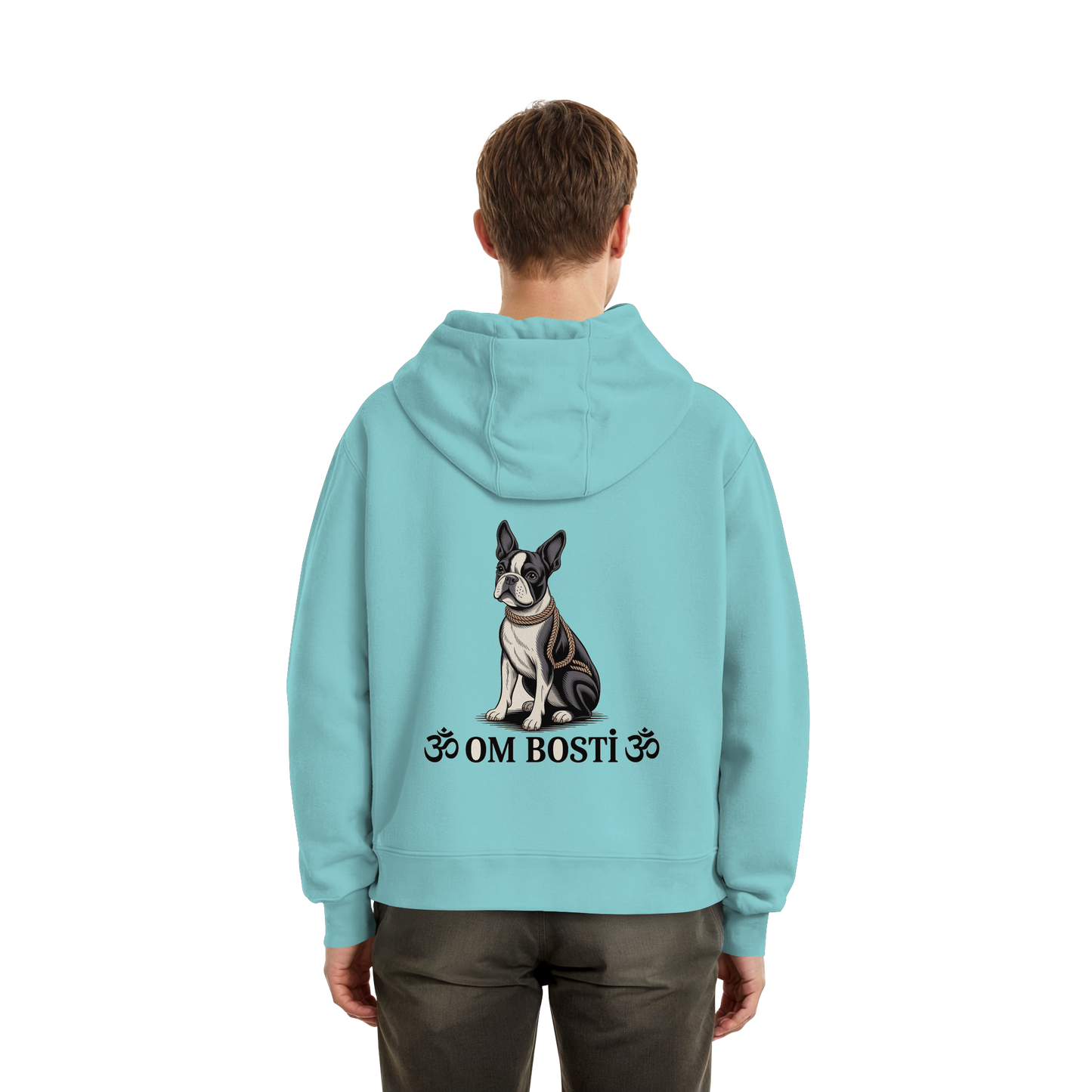 CANIS ATELIER „OM BOSTI“ Hoodie – Drop 01 (Backprint + Left Chest) - Fluffy Boxcut Hoodie