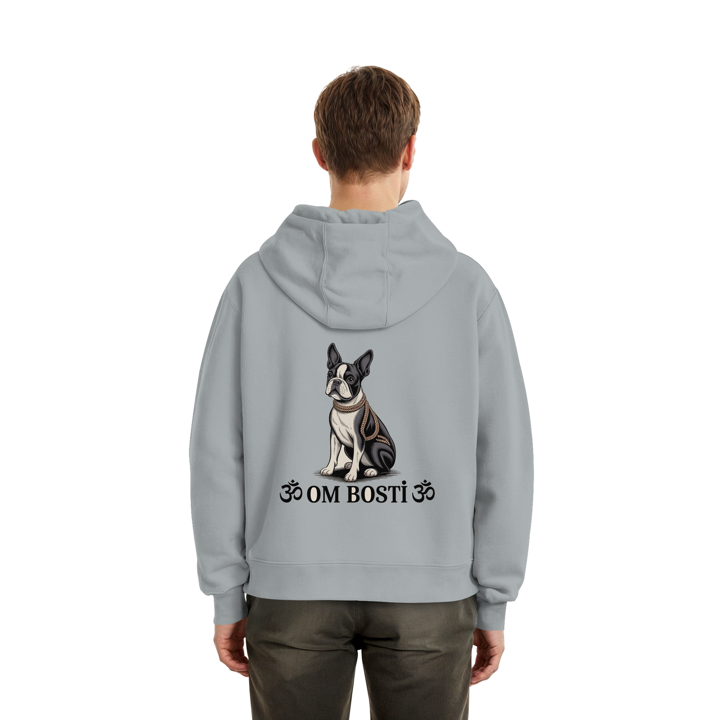 CANIS ATELIER „OM BOSTI“ Hoodie – Drop 01 (Backprint + Left Chest) - Fluffy Boxcut Hoodie