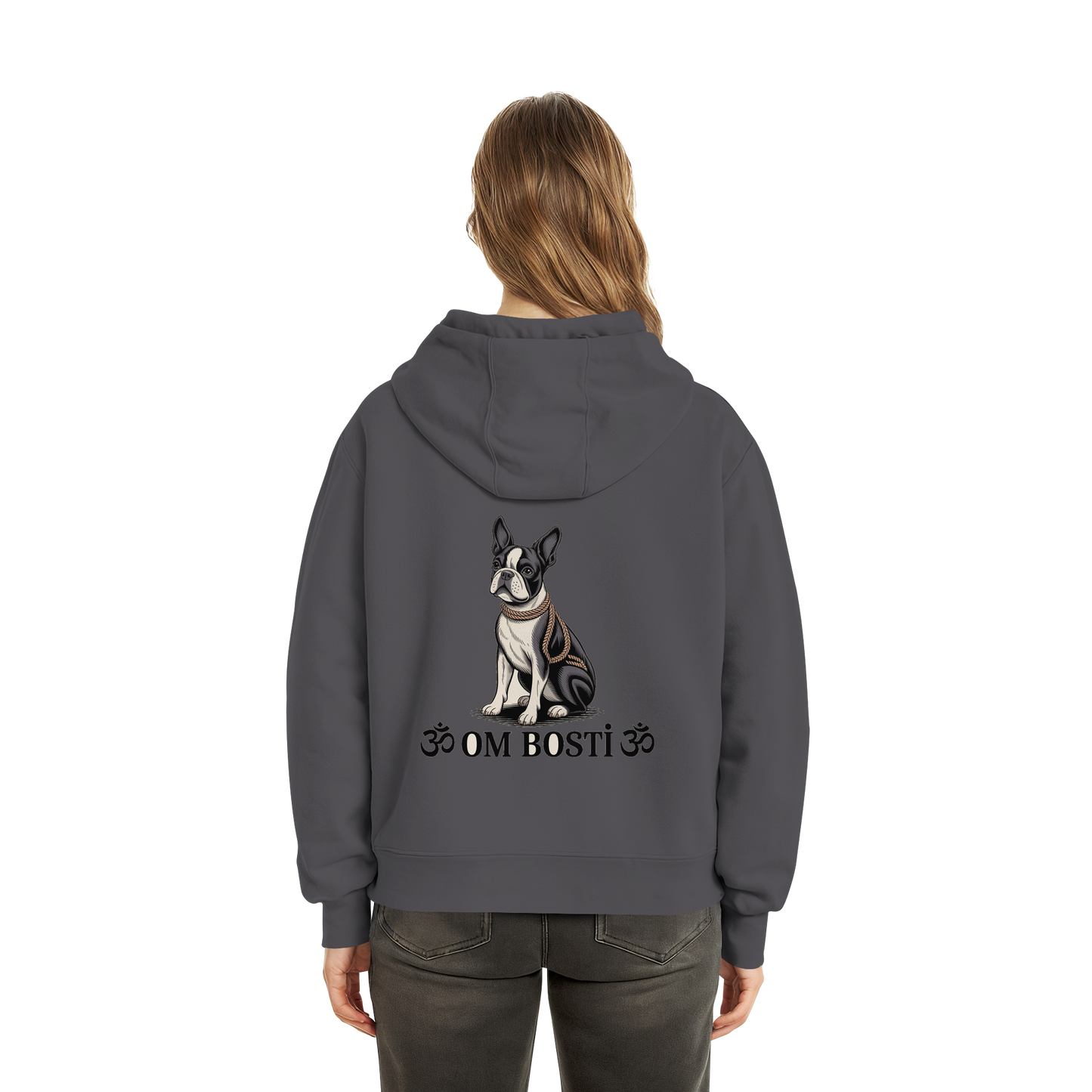 CANIS ATELIER „OM BOSTI“ Hoodie – Drop 01 (Backprint + Left Chest) - Fluffy Boxcut Hoodie