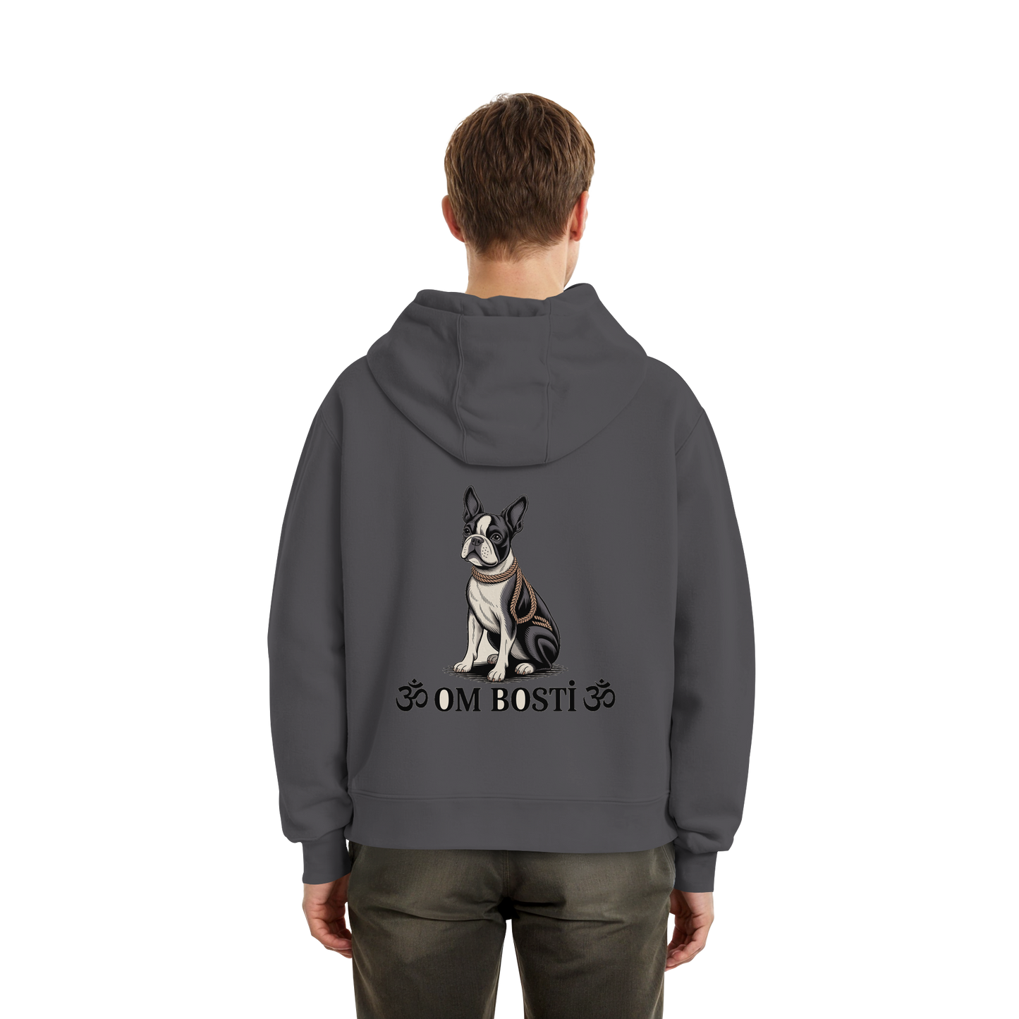 CANIS ATELIER „OM BOSTI“ Hoodie – Drop 01 (Backprint + Left Chest) - Fluffy Boxcut Hoodie