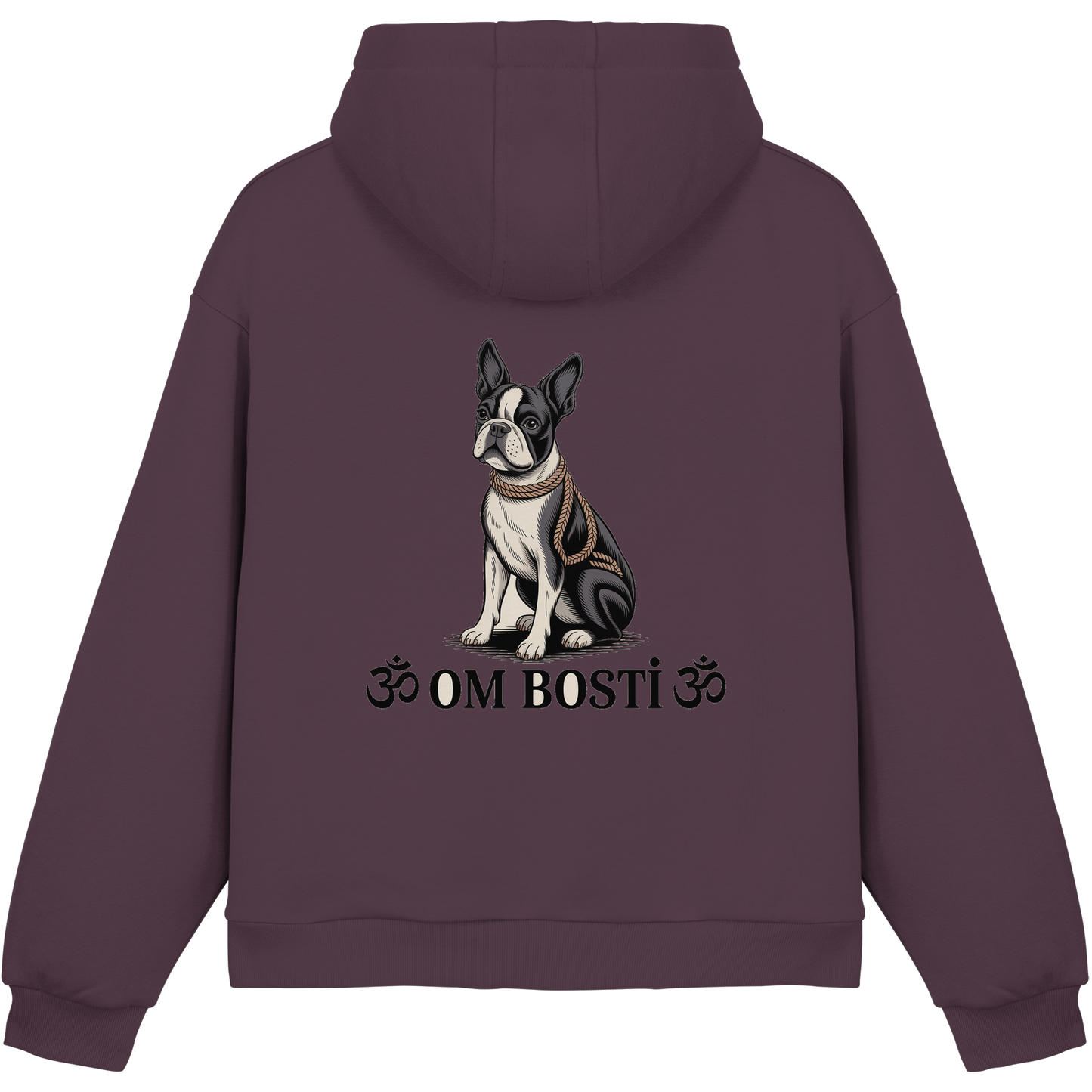 CANIS ATELIER „OM BOSTI“ Hoodie – Drop 01 (Backprint + Left Chest) - Fluffy Boxcut Hoodie