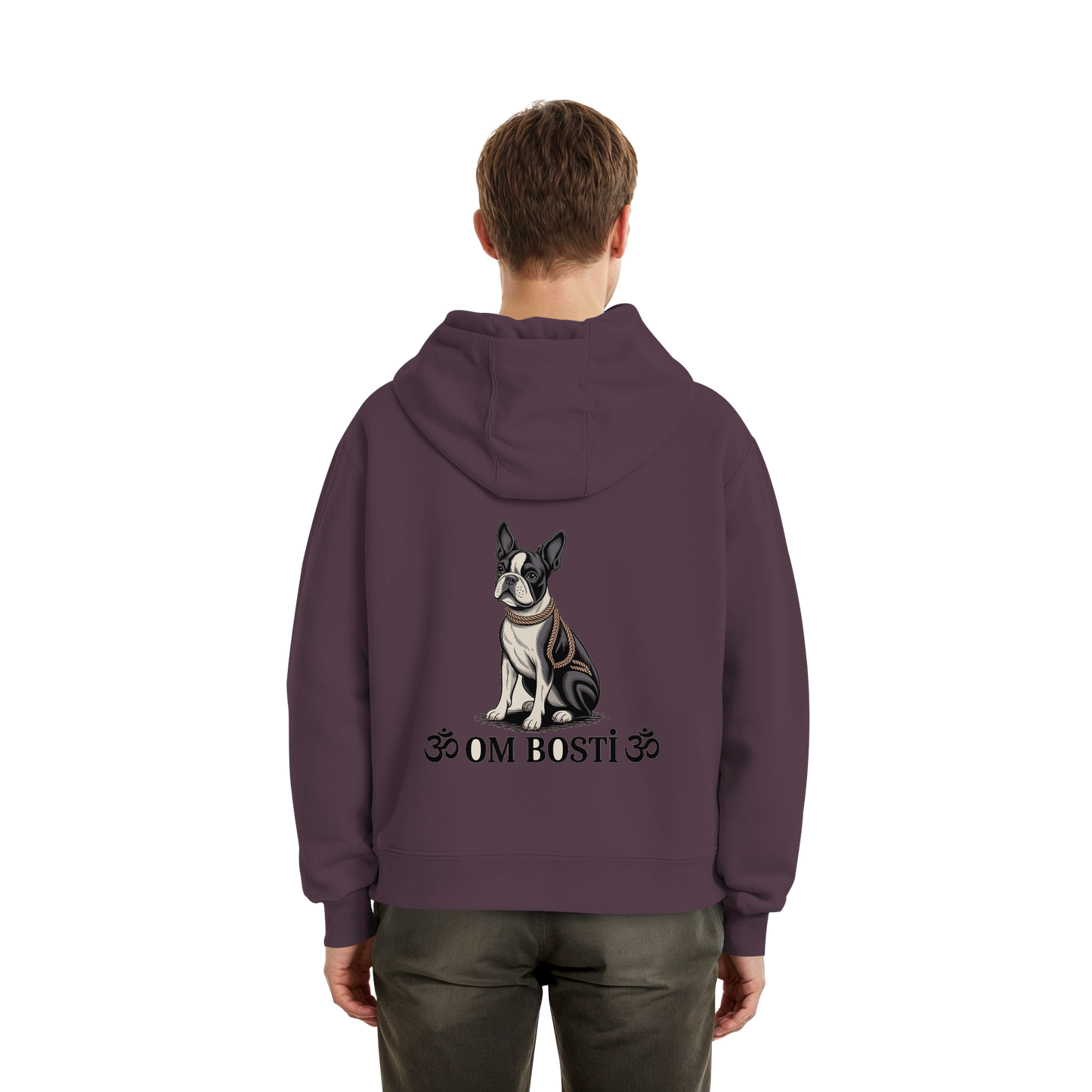 CANIS ATELIER „OM BOSTI“ Hoodie – Drop 01 (Backprint + Left Chest) - Fluffy Boxcut Hoodie