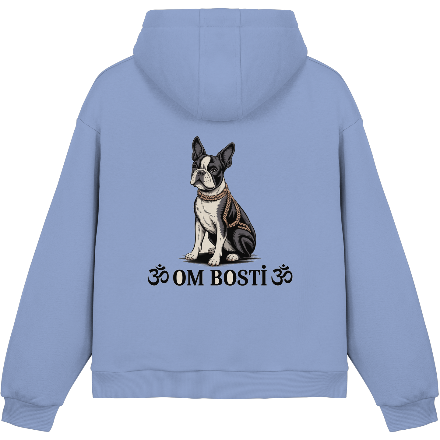 CANIS ATELIER „OM BOSTI“ Hoodie – Drop 01 (Backprint + Left Chest) - Fluffy Boxcut Hoodie