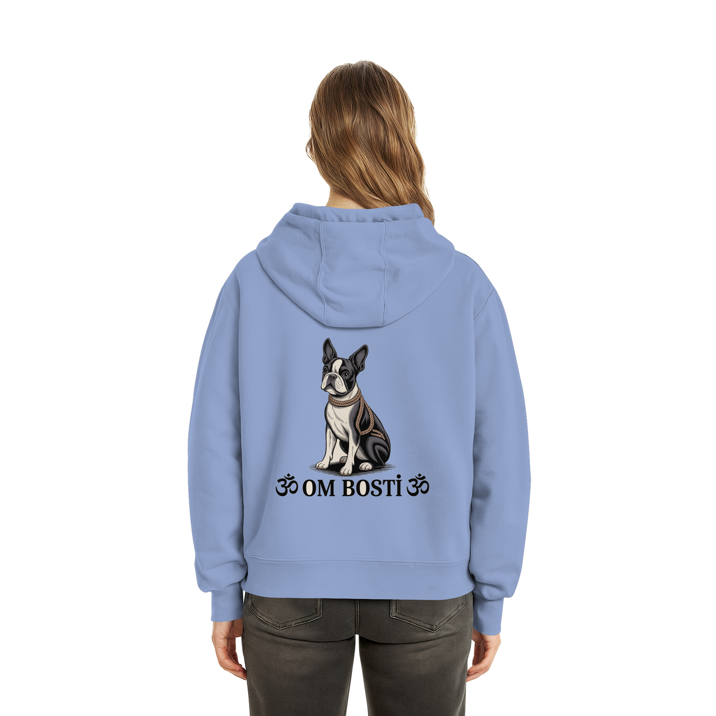 CANIS ATELIER „OM BOSTI“ Hoodie – Drop 01 (Backprint + Left Chest) - Fluffy Boxcut Hoodie