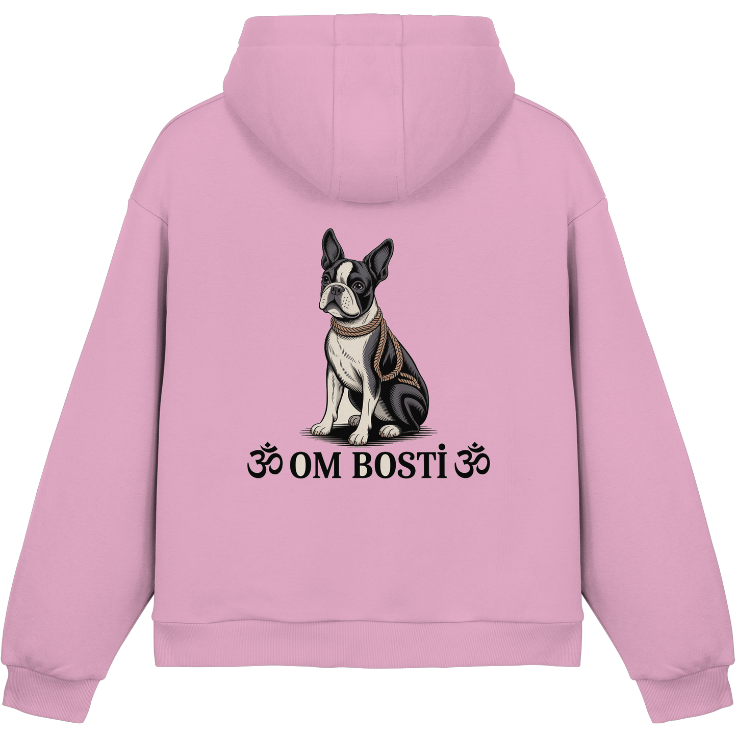CANIS ATELIER „OM BOSTI“ Hoodie – Drop 01 (Backprint + Left Chest) - Fluffy Boxcut Hoodie
