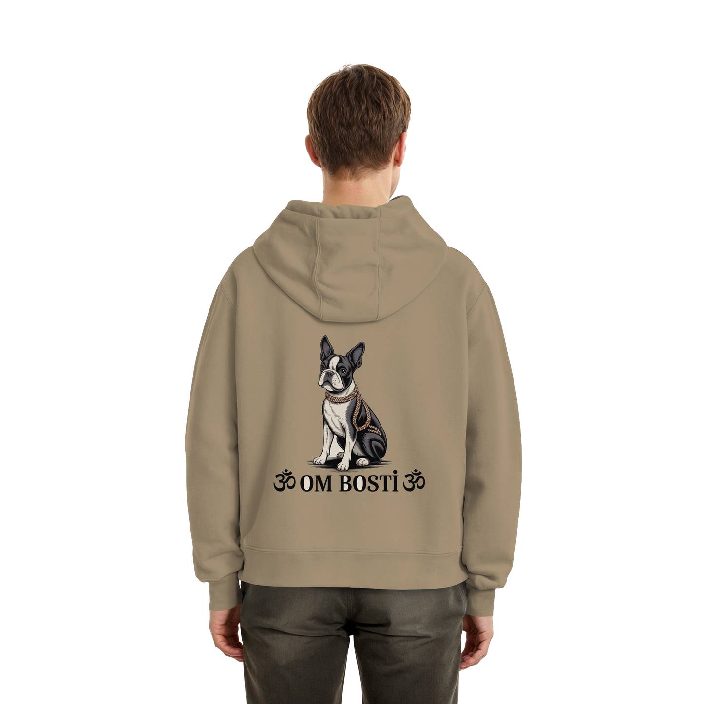 CANIS ATELIER „OM BOSTI“ Hoodie – Drop 01 (Backprint + Left Chest) - Fluffy Boxcut Hoodie