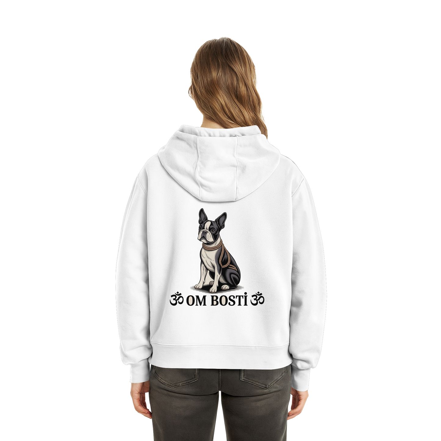 CANIS ATELIER „OM BOSTI“ Hoodie – Drop 01 (Backprint + Left Chest) - Fluffy Boxcut Hoodie