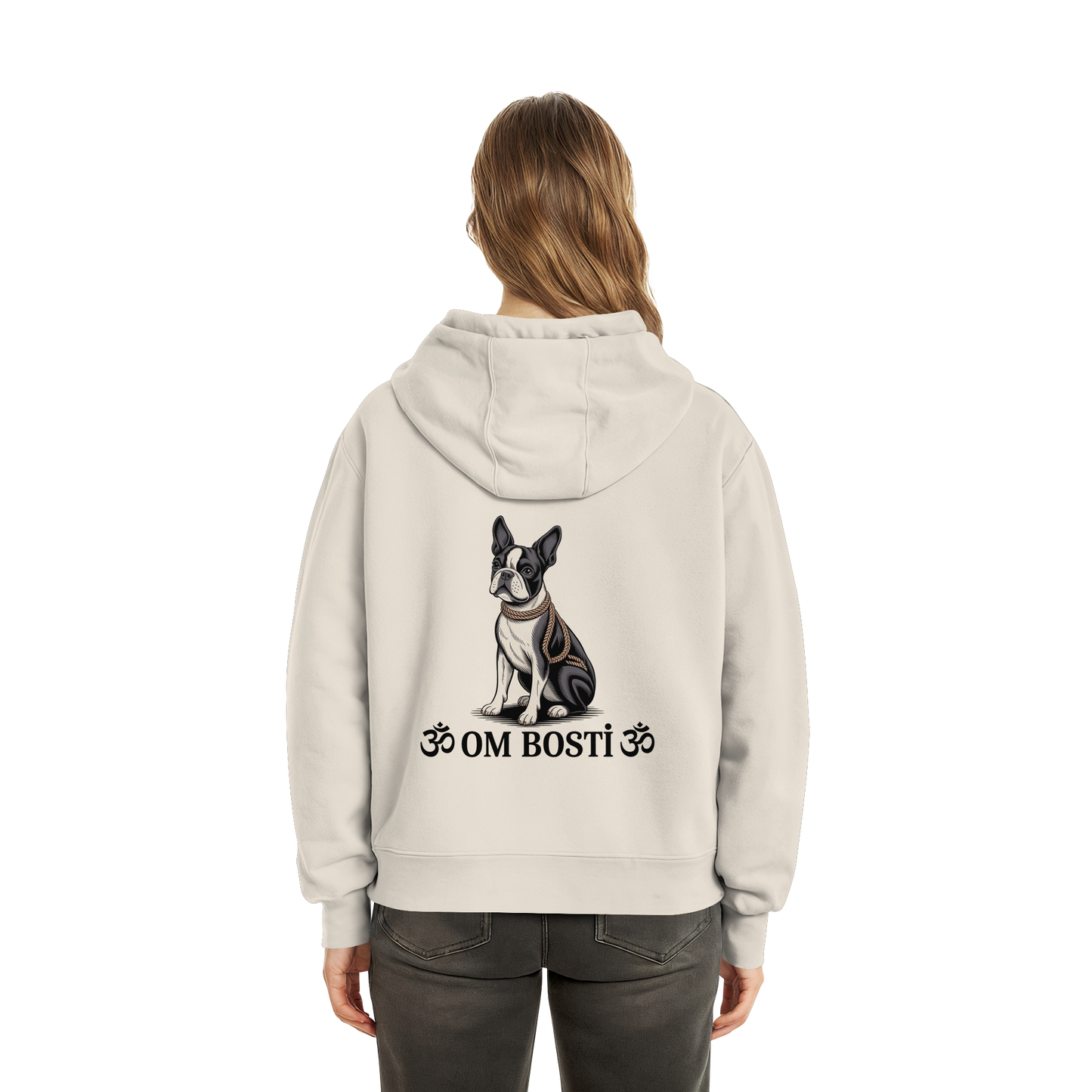 CANIS ATELIER „OM BOSTI“ Hoodie – Drop 01 (Backprint + Left Chest) - Fluffy Boxcut Hoodie