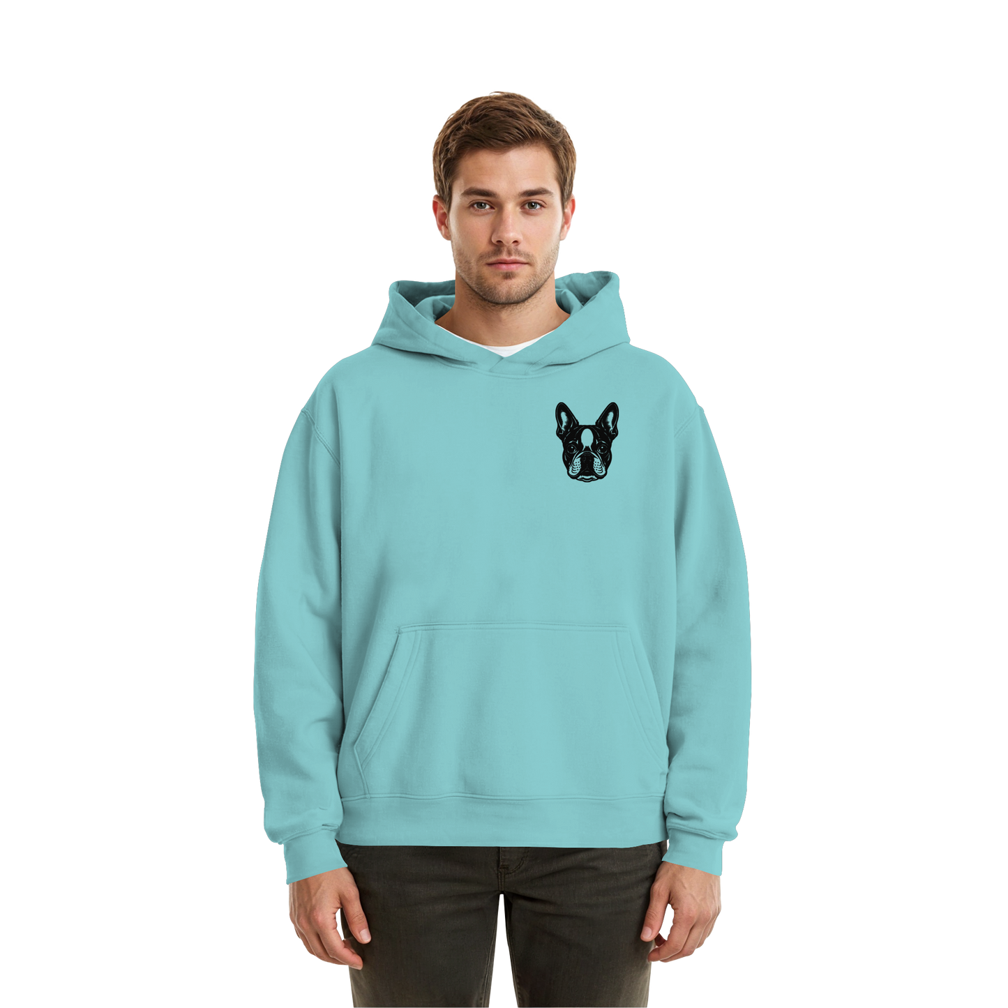 CANIS ATELIER „BOSTON“ Hoodie – Studio Edition (Backprint + Left Chest) - Fluffy Boxcut Hoodie