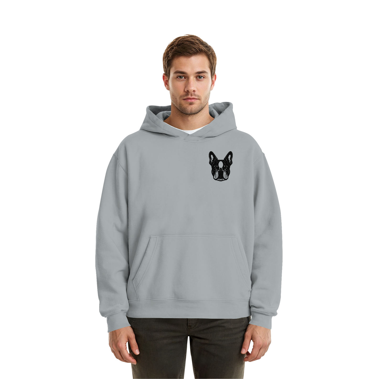 CANIS ATELIER „BOSTON“ Hoodie – Studio Edition (Backprint + Left Chest) - Fluffy Boxcut Hoodie