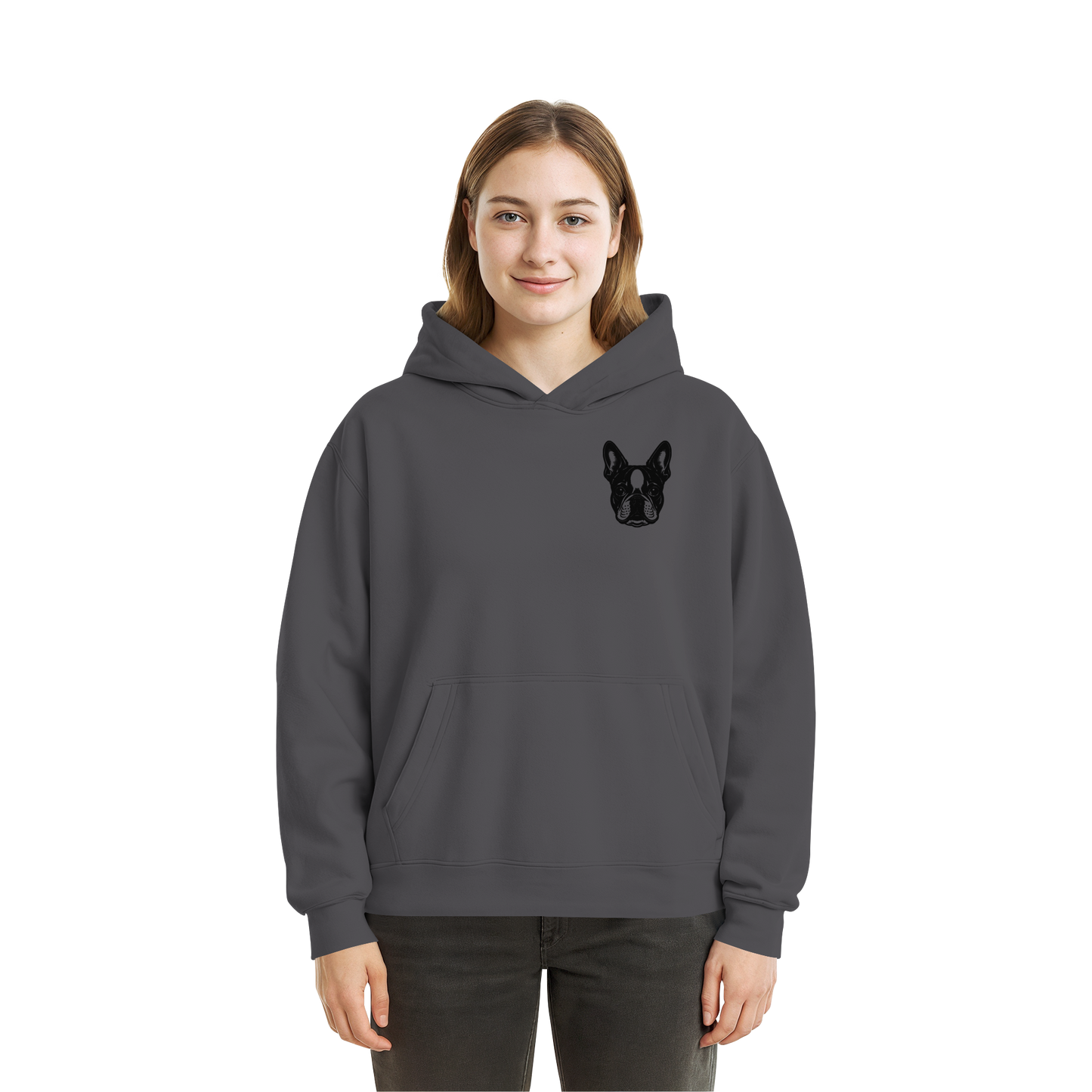 CANIS ATELIER „OM BOSTI“ Hoodie – Drop 01 (Backprint + Left Chest) - Fluffy Boxcut Hoodie