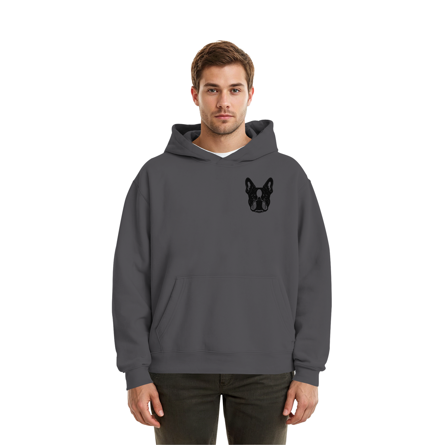 CANIS ATELIER „BOSTON“ Hoodie – Studio Edition (Backprint + Left Chest) - Fluffy Boxcut Hoodie