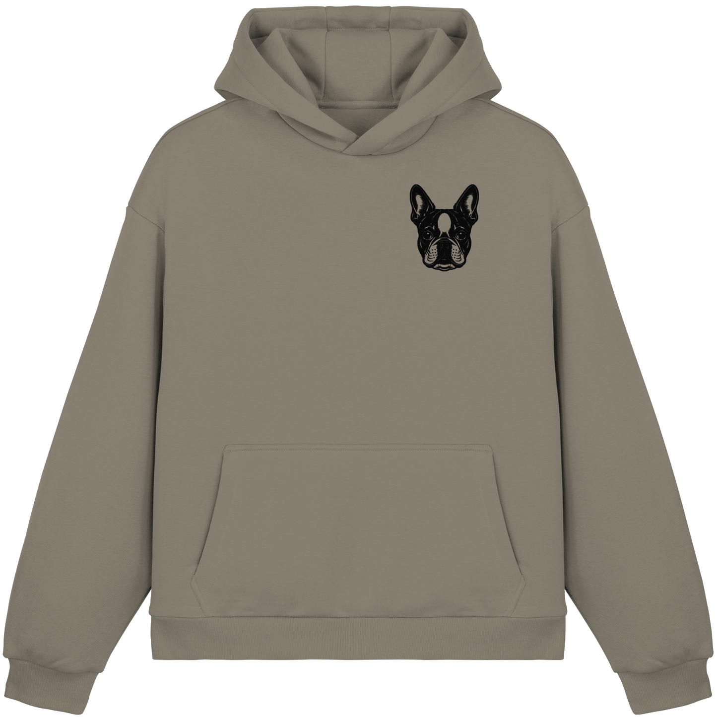 CANIS ATELIER „BOSTON“ Hoodie – Studio Edition (Backprint + Left Chest) - Fluffy Boxcut Hoodie