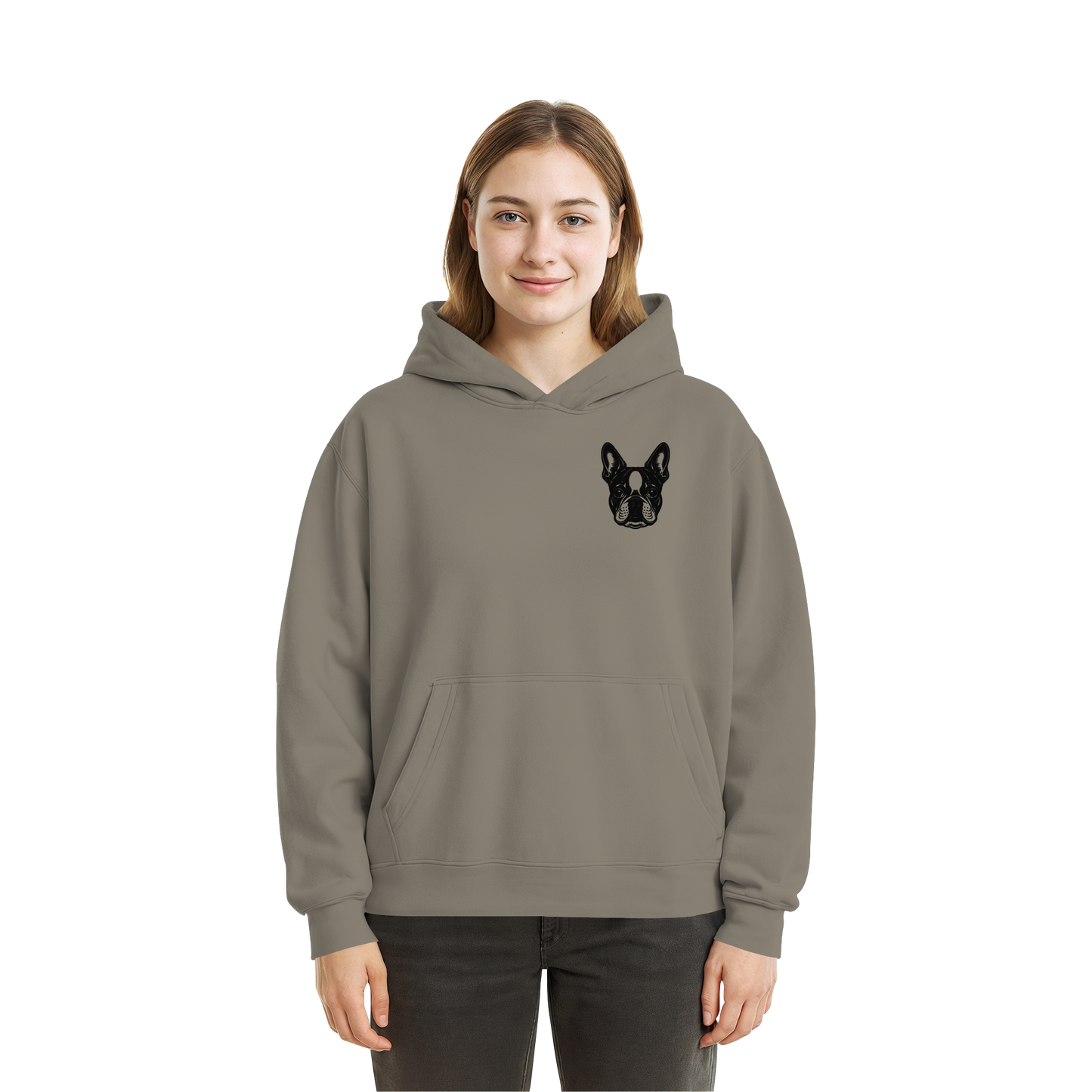 CANIS ATELIER „BOSTON“ Hoodie – Studio Edition (Backprint + Left Chest) - Fluffy Boxcut Hoodie