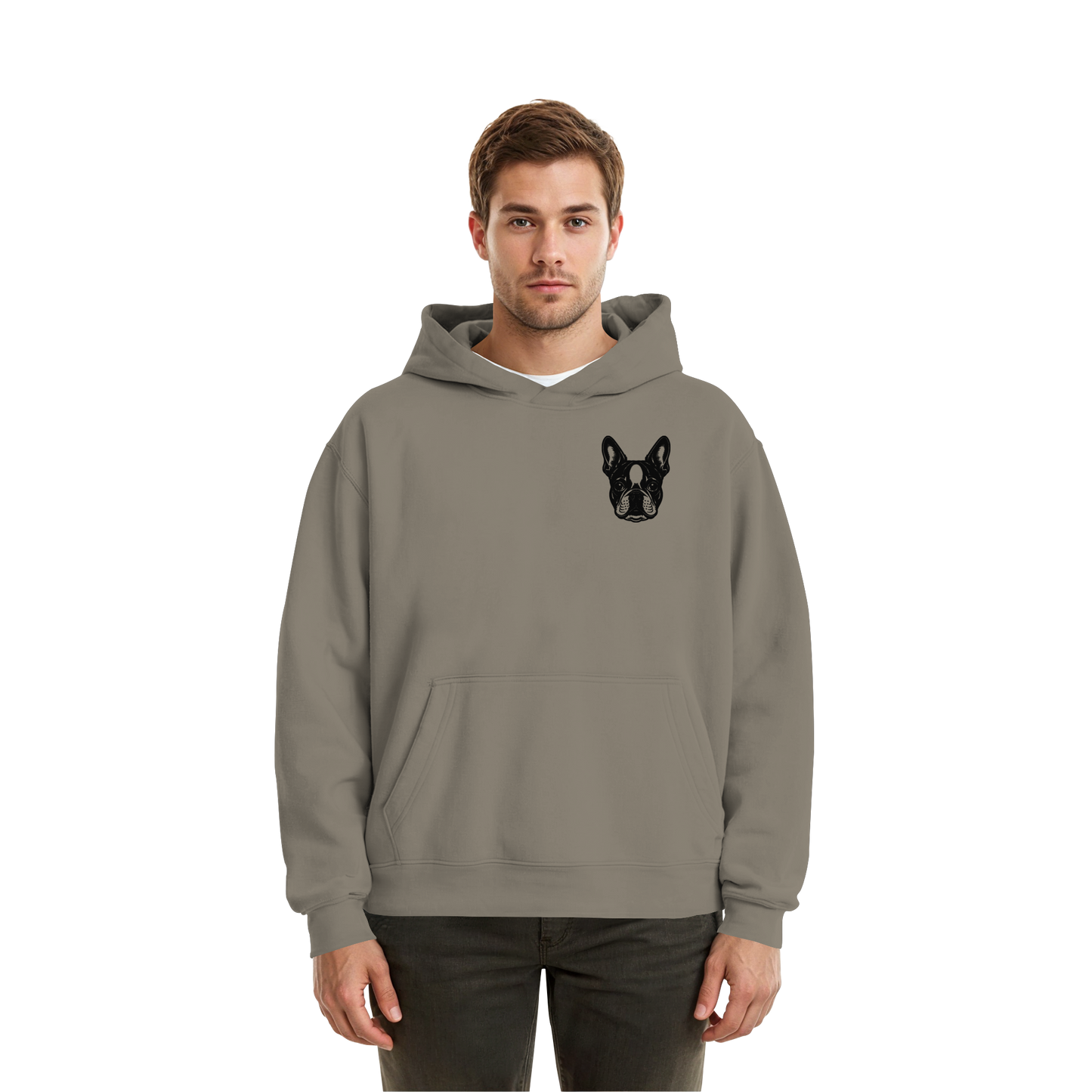 CANIS ATELIER „BOSTON“ Hoodie – Studio Edition (Backprint + Left Chest) - Fluffy Boxcut Hoodie