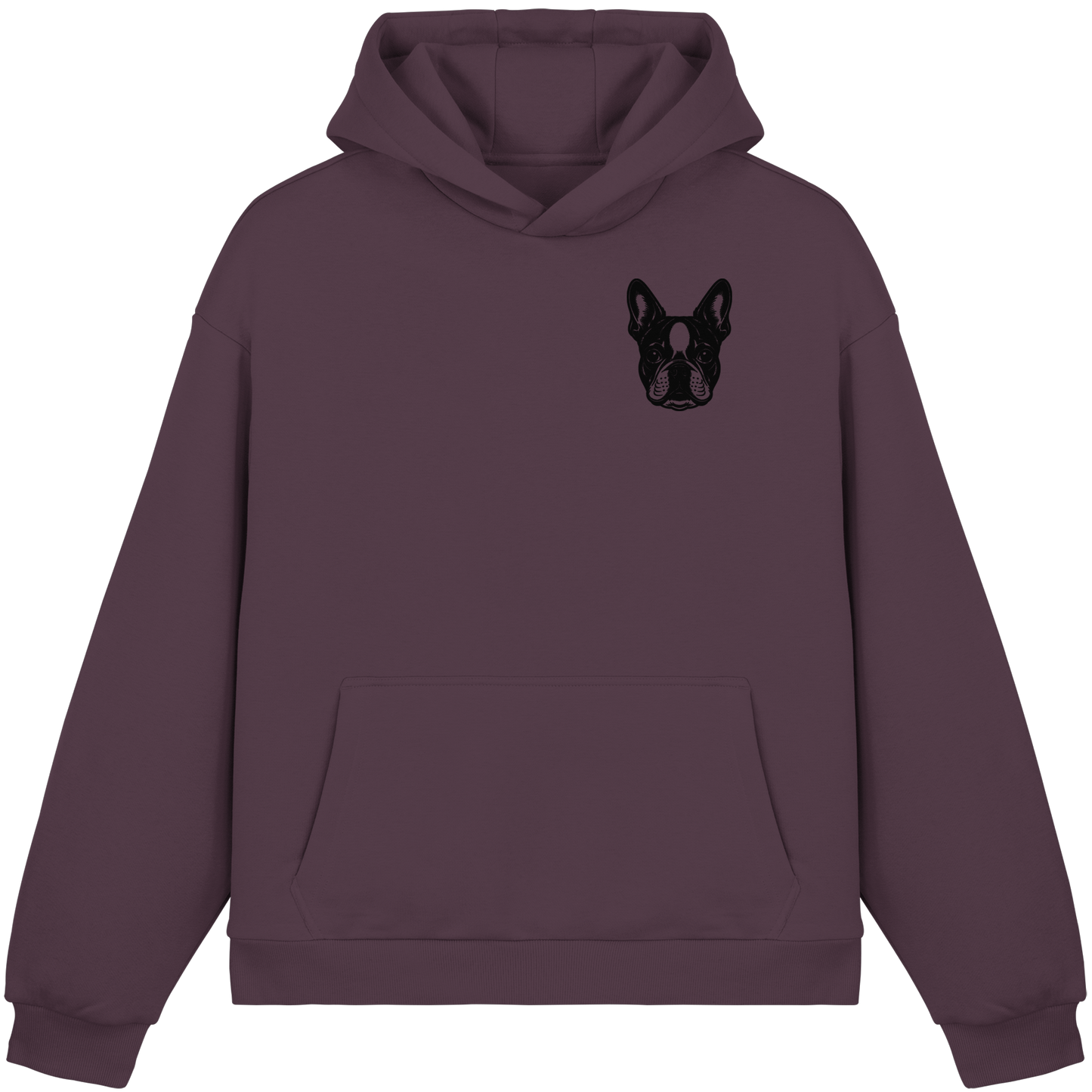 CANIS ATELIER „OM BOSTI“ Hoodie – Drop 01 (Backprint + Left Chest) - Fluffy Boxcut Hoodie