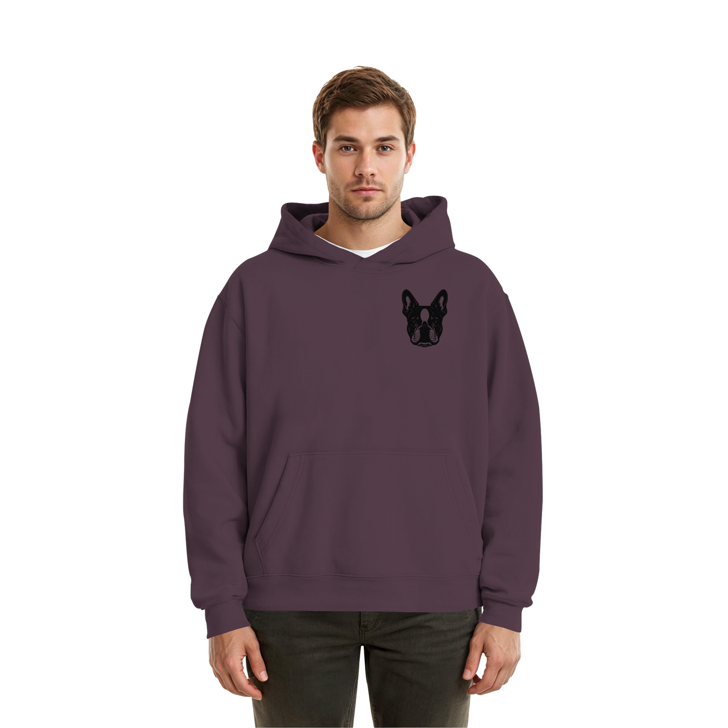 CANIS ATELIER „OM BOSTI“ Hoodie – Drop 01 (Backprint + Left Chest) - Fluffy Boxcut Hoodie