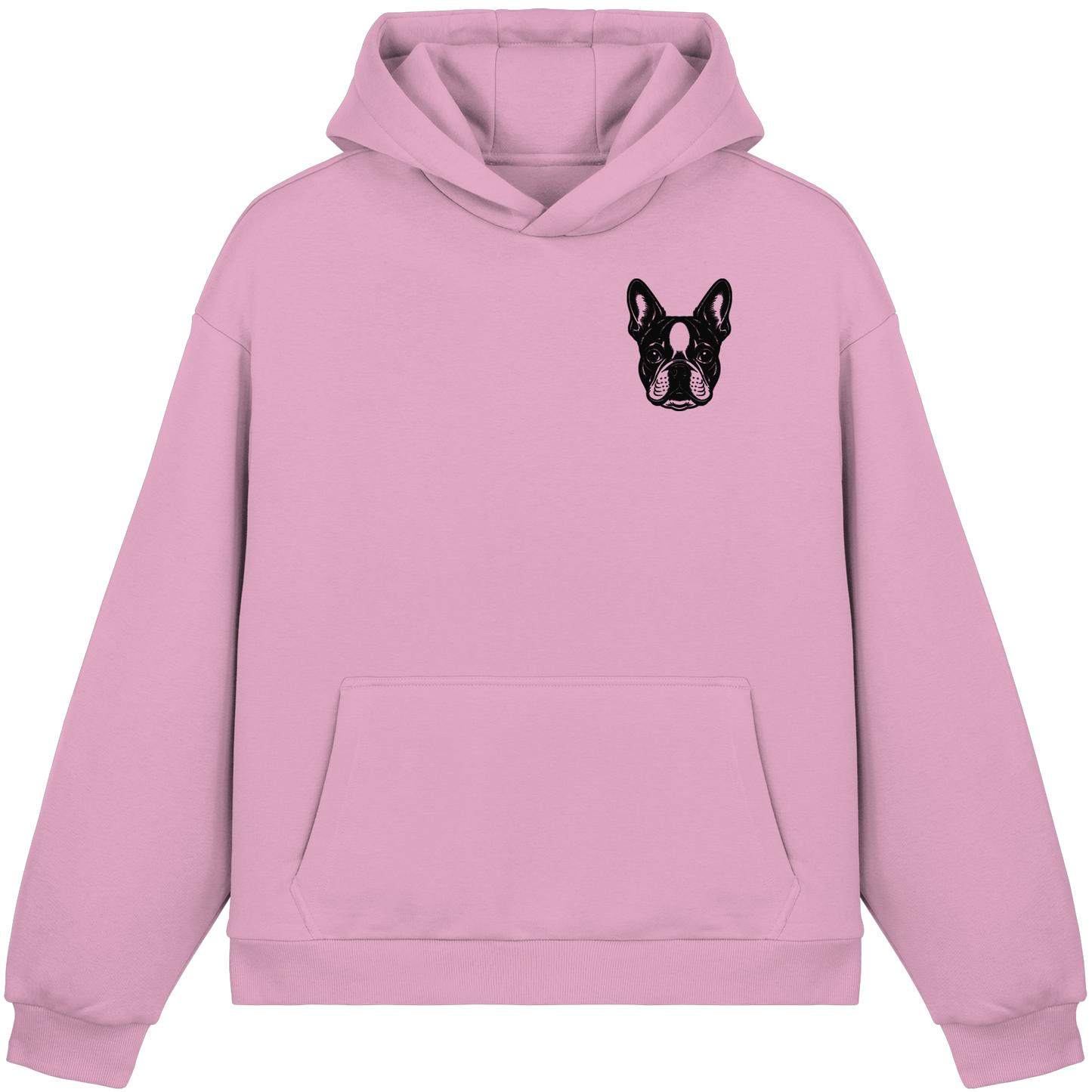 CANIS ATELIER „OM BOSTI“ Hoodie – Drop 01 (Backprint + Left Chest) - Fluffy Boxcut Hoodie