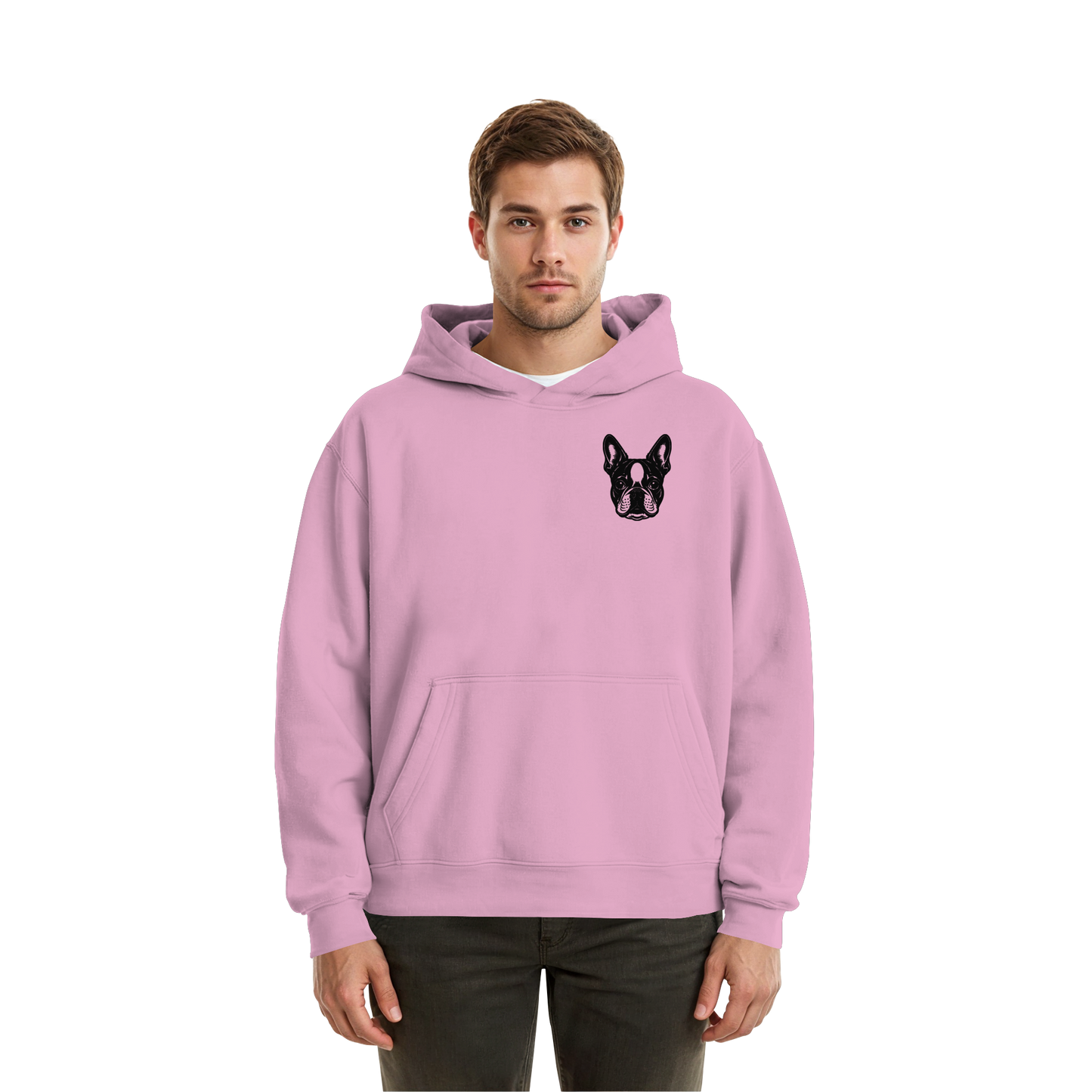 CANIS ATELIER „OM BOSTI“ Hoodie – Drop 01 (Backprint + Left Chest) - Fluffy Boxcut Hoodie