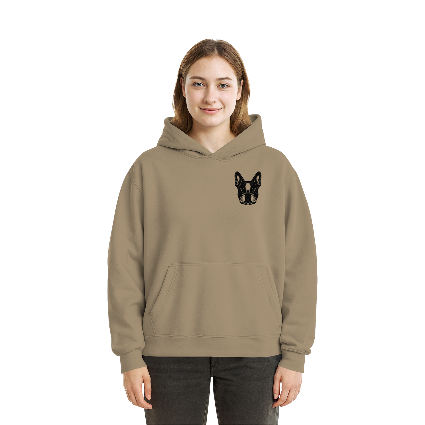 CANIS ATELIER „OM BOSTI“ Hoodie – Drop 01 (Backprint + Left Chest) - Fluffy Boxcut Hoodie