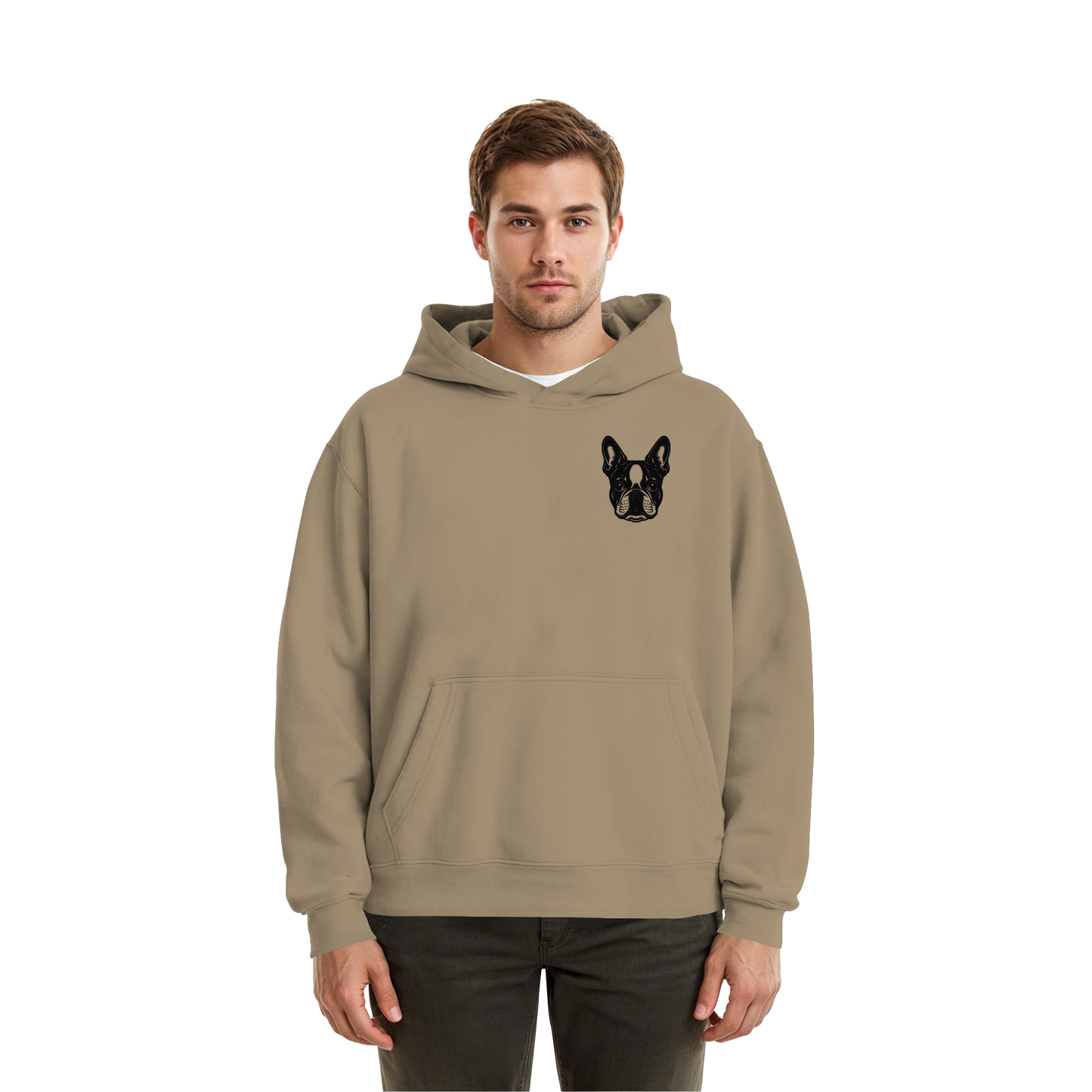 CANIS ATELIER „BOSTON“ Hoodie – Studio Edition (Backprint + Left Chest) - Fluffy Boxcut Hoodie