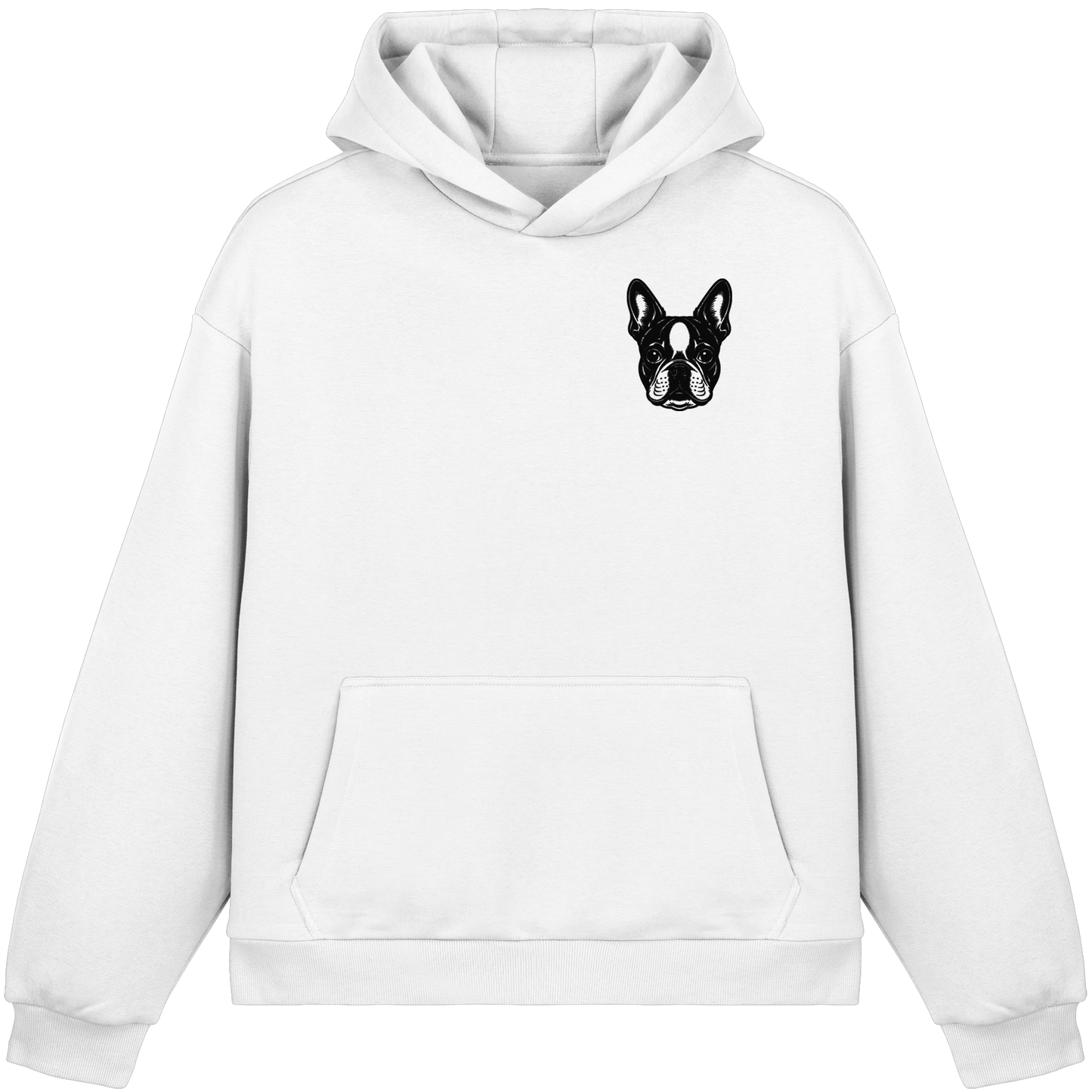 CANIS ATELIER „OM BOSTI“ Hoodie – Drop 01 (Backprint + Left Chest) - Fluffy Boxcut Hoodie