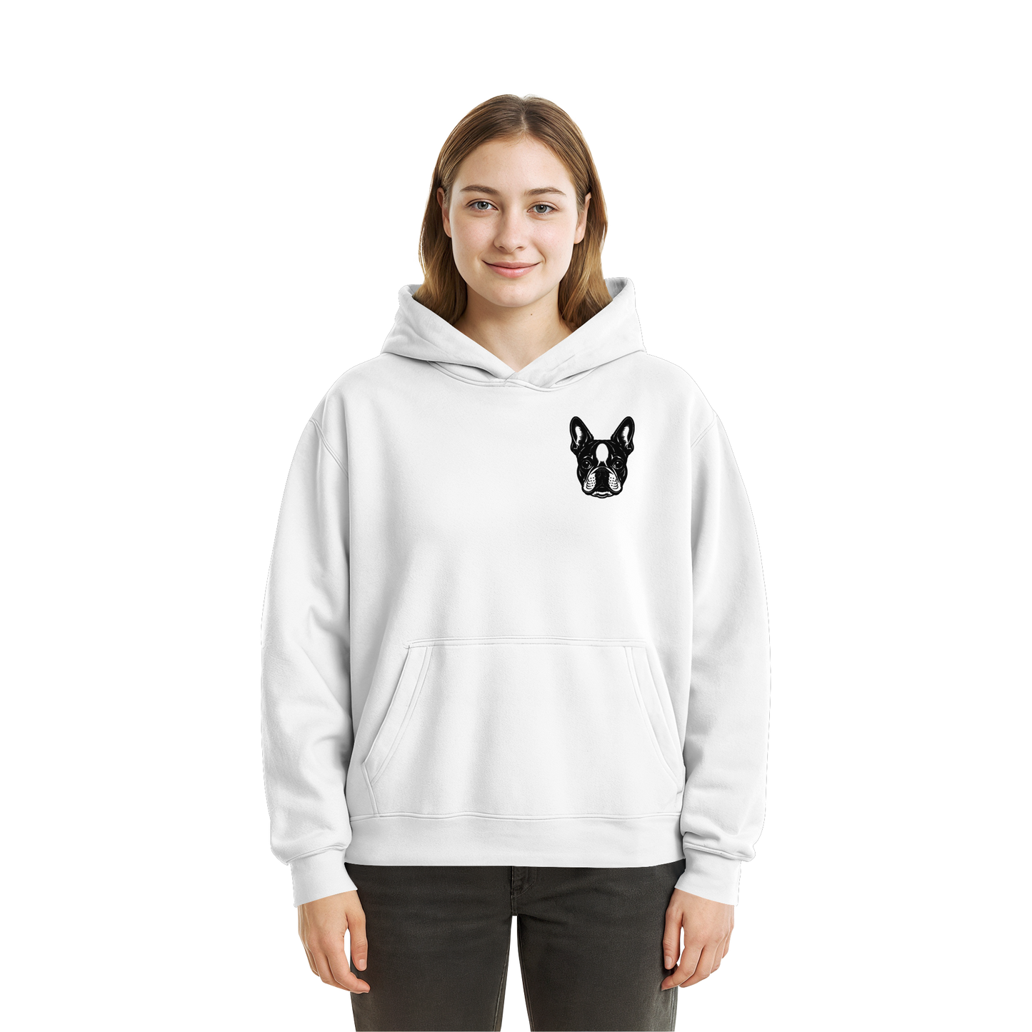 CANIS ATELIER „OM BOSTI“ Hoodie – Drop 01 (Backprint + Left Chest) - Fluffy Boxcut Hoodie