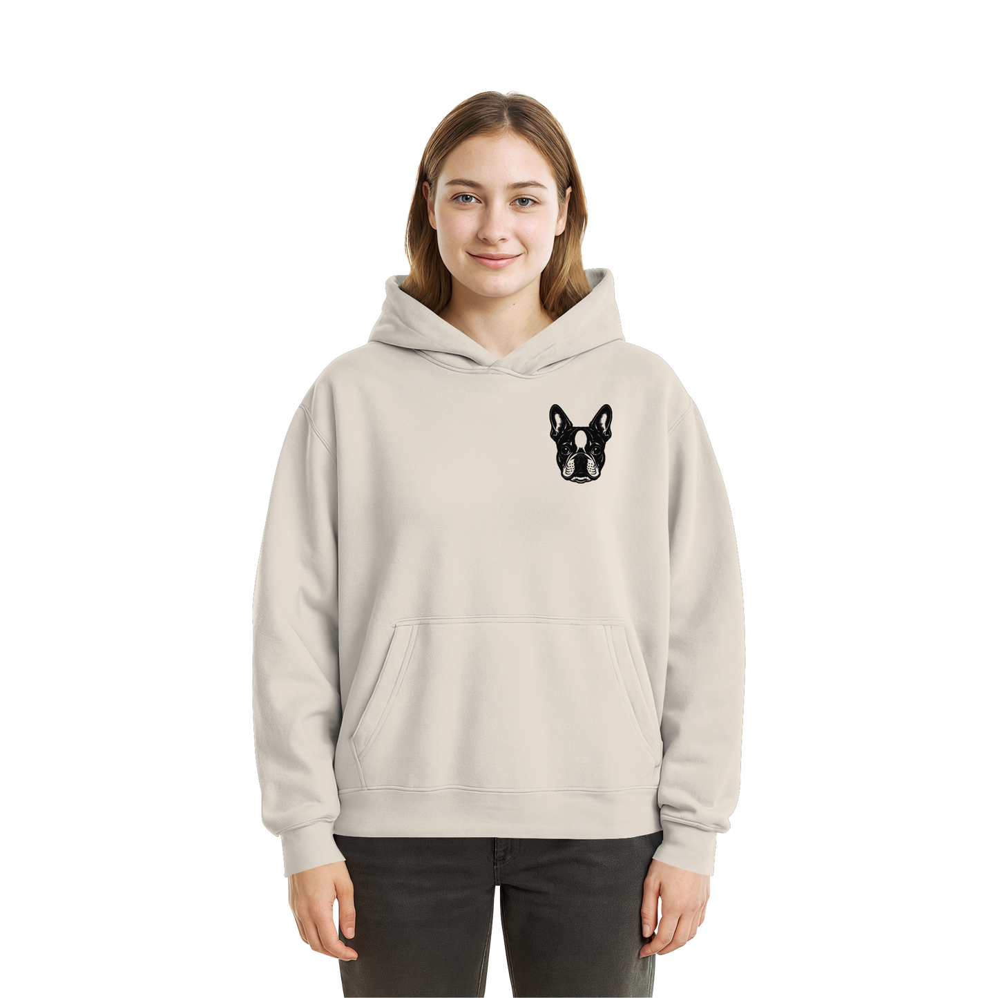 CANIS ATELIER „BOSTON“ Hoodie – Studio Edition (Backprint + Left Chest) - Fluffy Boxcut Hoodie