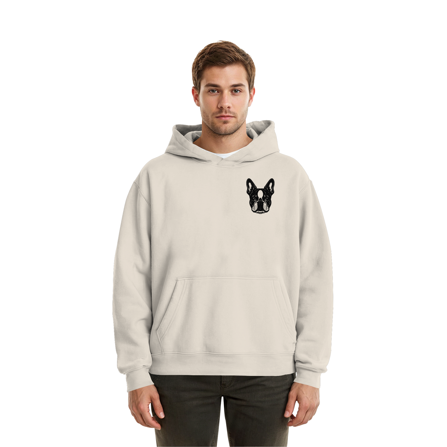 CANIS ATELIER „BOSTON“ Hoodie – Studio Edition (Backprint + Left Chest) - Fluffy Boxcut Hoodie